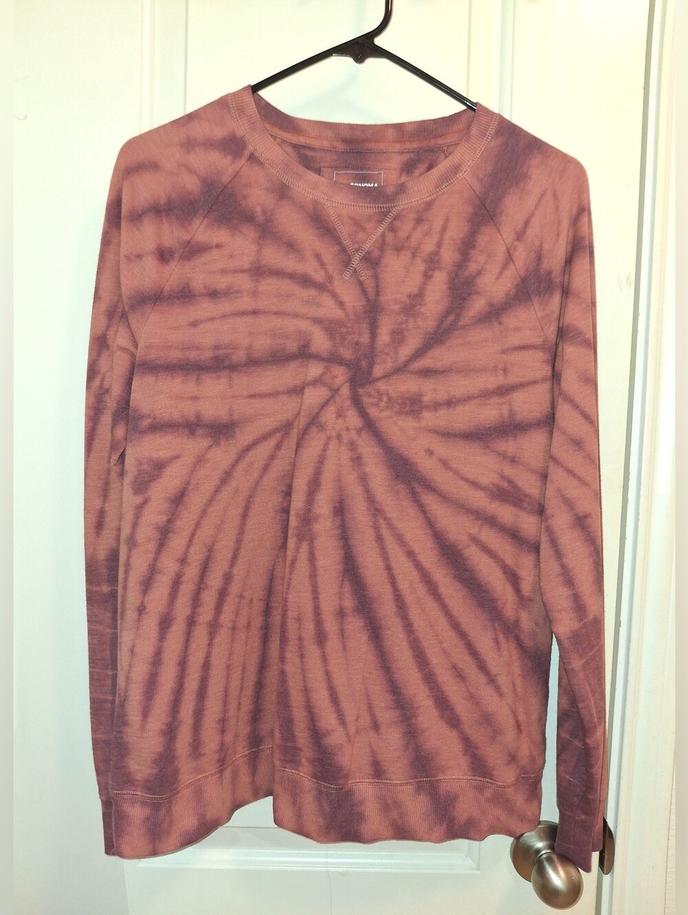 Sonoma Rust Tie-Dye Crewneck Sweater
